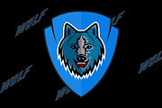 Wolf logo team sport 