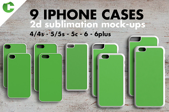 IPHONE CASE MOCK-UP 2d print in Product Mockups - product preview 4