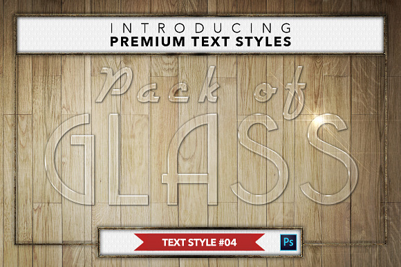 Glass #1 - 16 Text Styles in Photoshop Layer Styles - product preview 4