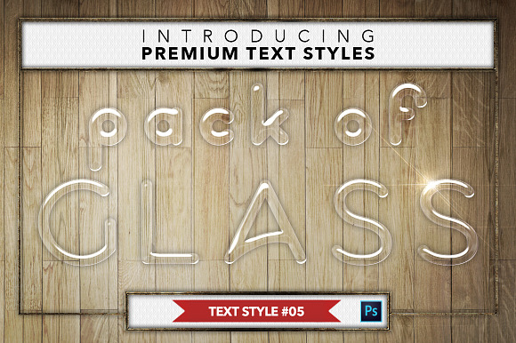 Glass #1 - 16 Text Styles in Photoshop Layer Styles - product preview 5