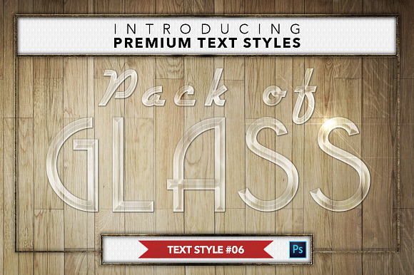 Glass #1 - 16 Text Styles in Photoshop Layer Styles - product preview 6