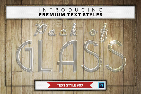 Glass #1 - 16 Text Styles in Photoshop Layer Styles - product preview 7