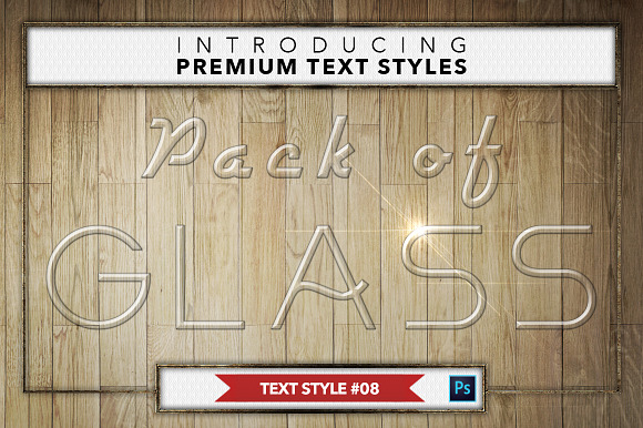 Glass #1 - 16 Text Styles in Photoshop Layer Styles - product preview 8