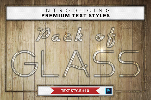 Glass #1 - 16 Text Styles in Photoshop Layer Styles - product preview 10