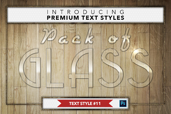 Glass #1 - 16 Text Styles in Photoshop Layer Styles - product preview 11