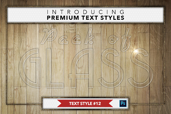 Glass #1 - 16 Text Styles in Photoshop Layer Styles - product preview 12
