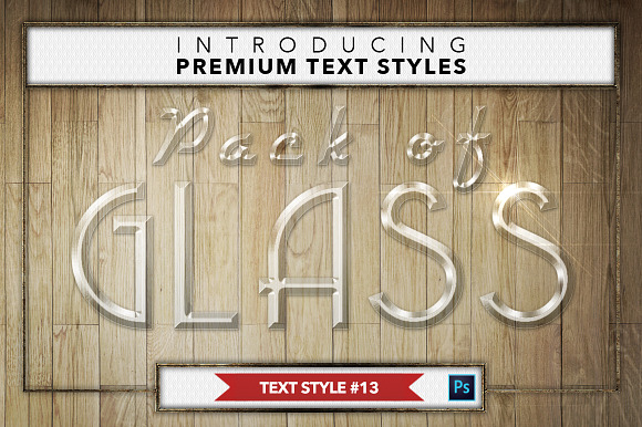 Glass #1 - 16 Text Styles in Photoshop Layer Styles - product preview 13