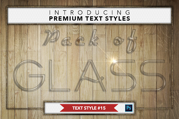 Glass #1 - 16 Text Styles in Photoshop Layer Styles - product preview 15