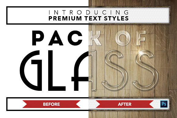 Glass #1 - 16 Text Styles in Photoshop Layer Styles - product preview 17