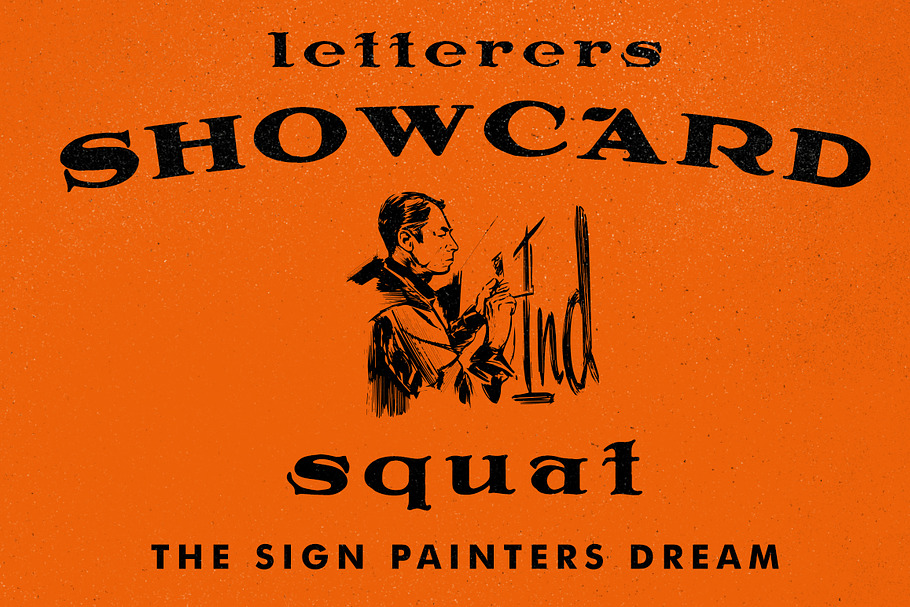 SHOW CARD SQUAT in Fonts - product preview 8