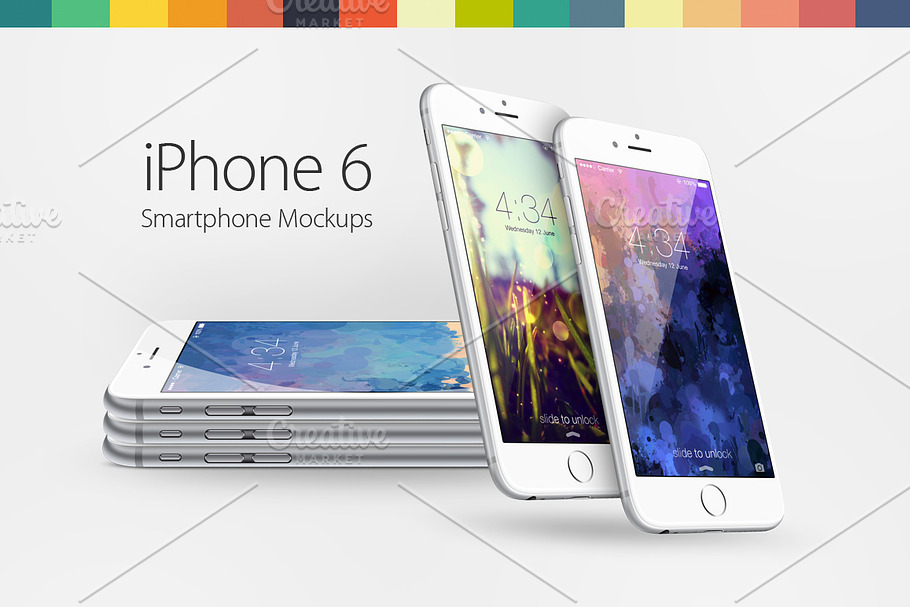 iPhone 6 Mockups in Mobile & Web Mockups - product preview 8