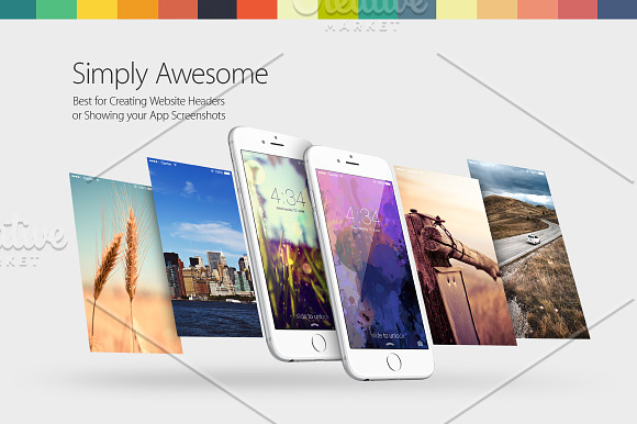 iPhone 6 Mockups in Mobile & Web Mockups - product preview 1
