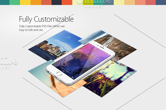 iPhone 6 Mockups in Mobile & Web Mockups - product preview 2