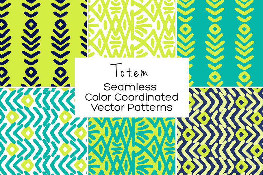 Totem Seamless Vector Patterns