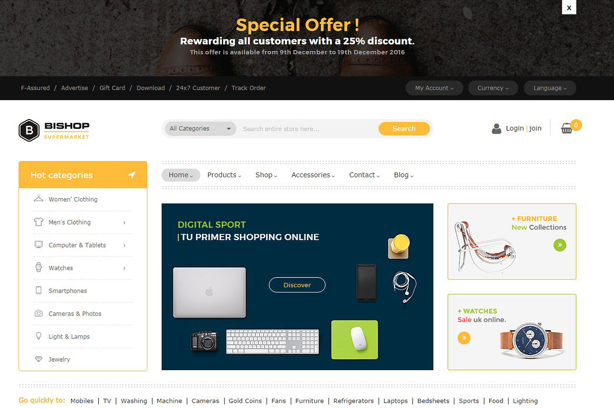 Ves Bishop in Magento Themes - product preview 8