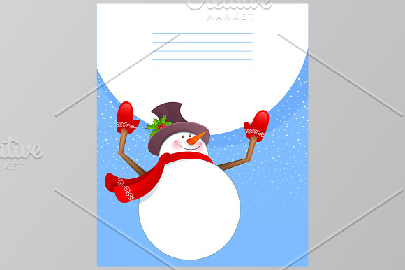 Snowman in Flyer Templates - product preview 1