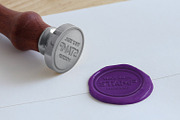 Wax Seal Stamp Mockup for Logos