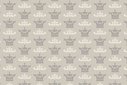 Seamless pattern with crowns