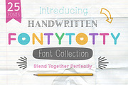 Fontytotty 25 Font Collection