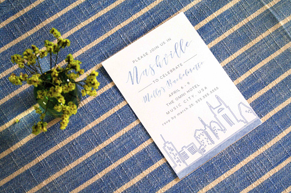 Styled A7 Invitation Mockup in Card Templates - product preview 3