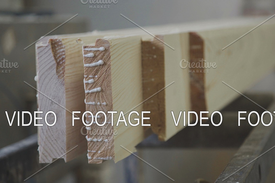 Calibration wooden pieces on the production of laminated veneer lumber