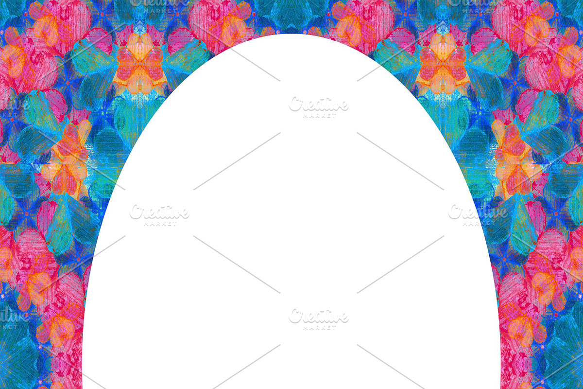 Circle Frame Background with Ornate Decorated Borders in Illustrations - product preview 8