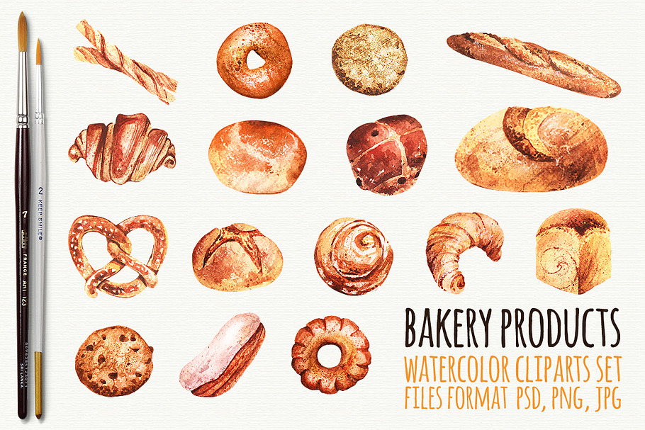 Baking elements in Illustrations - product preview 8
