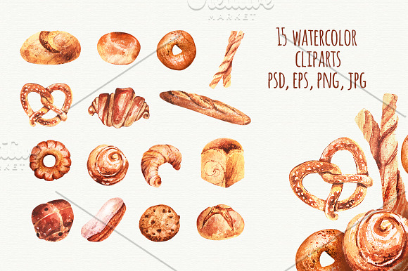Baking elements in Illustrations - product preview 1