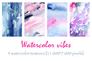 Watercolor hand painted textures