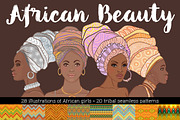 African Beauty Vector Set