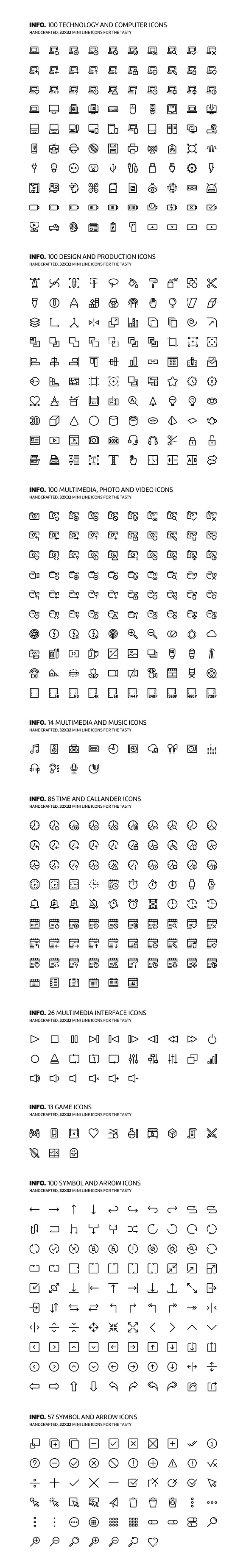 Mini line minimal pix perfect icons in Text Message Icons - product preview 4