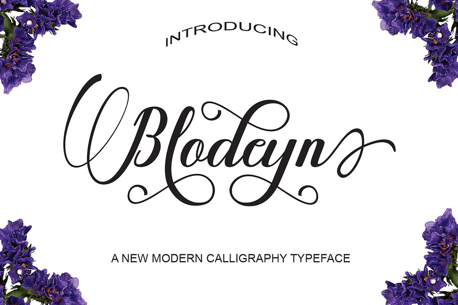 Blodeyn in Script Fonts - product preview 8