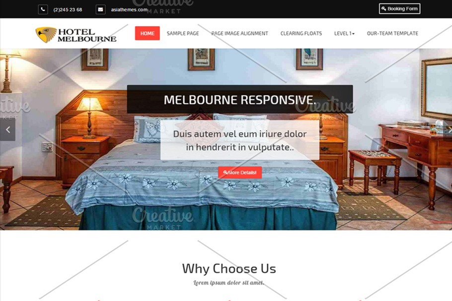 Hotel-Melbourne WordPress theme