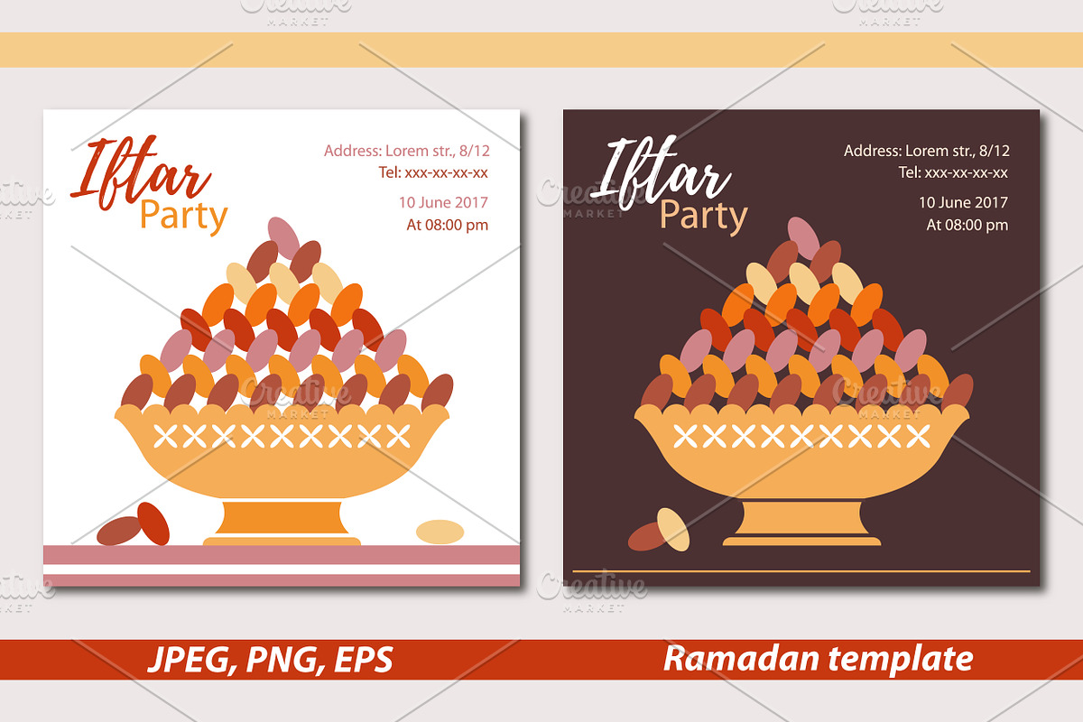 Iftar party template in Card Templates - product preview 8