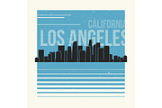Los Angeles t-shirt design tee print