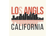 Los Angeles t-shirt design tee print. 