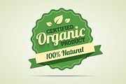 Organic product badge.