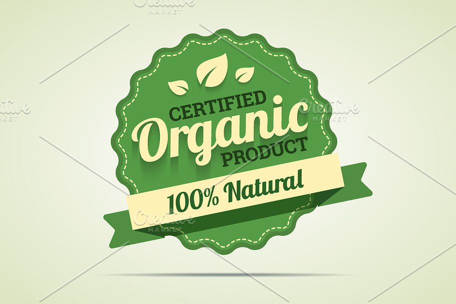 Organic product badge. in Illustrations - product preview 8