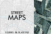 15 street maps textures