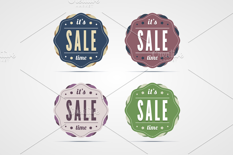 Vintage sale time badges. in Illustrations - product preview 8
