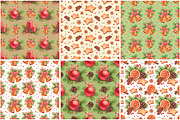 Christmas patterns and illustration
