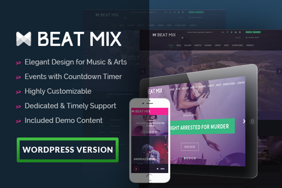 Beatmix Music and Band WordPress