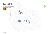 TAILOR's | Clean B Card Template