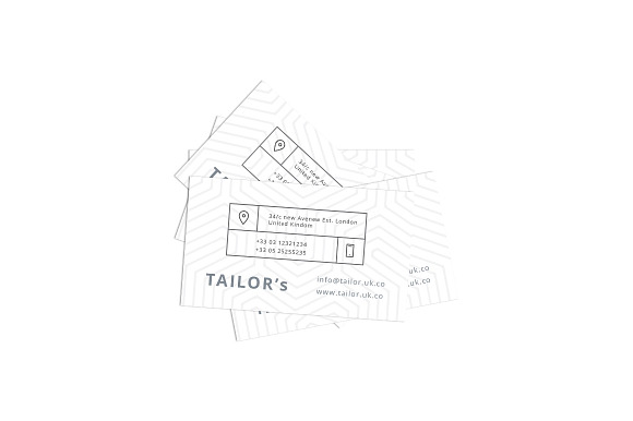 TAILOR's | Clean B Card Template in Business Card Templates - product preview 1
