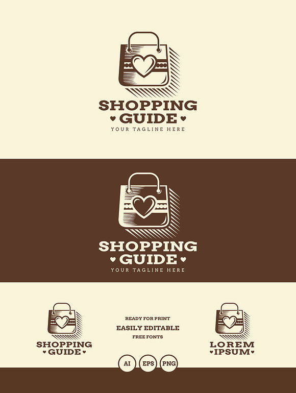 Shopping Guide Logo  in Logo Templates - product preview 1