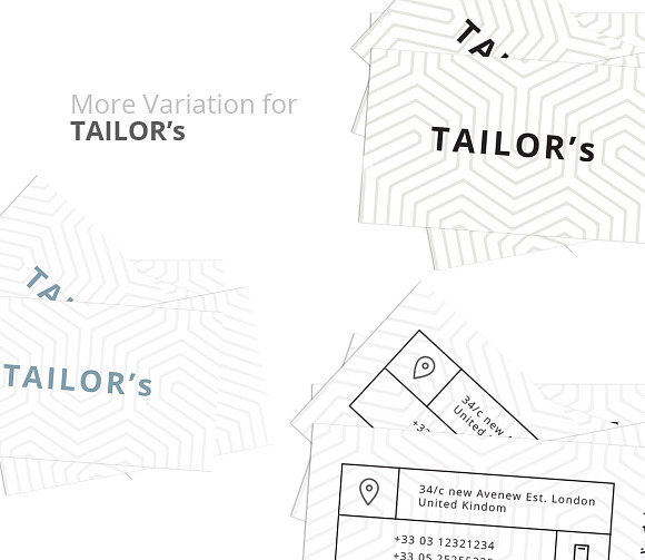TAILOR's | Clean B Card Template in Business Card Templates - product preview 3