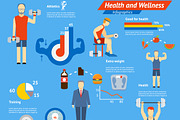 Sport and fitness infographics