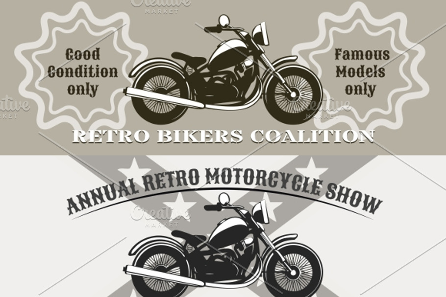 motorcycle banners