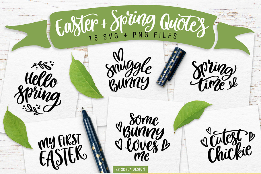 Easter & Spring quotes SVG bundle