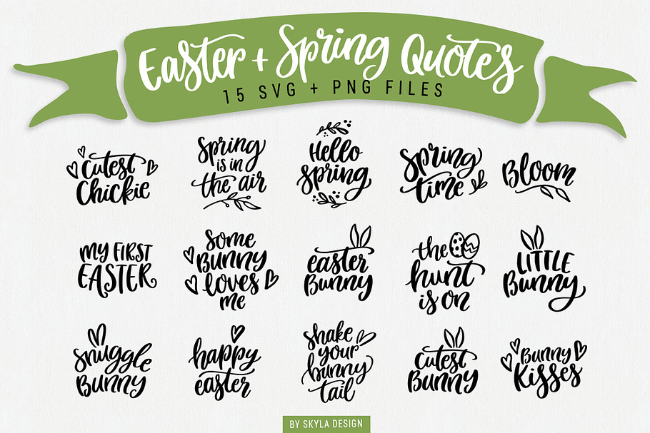 Download Easter & Spring quotes SVG bundle | Custom-Designed ...